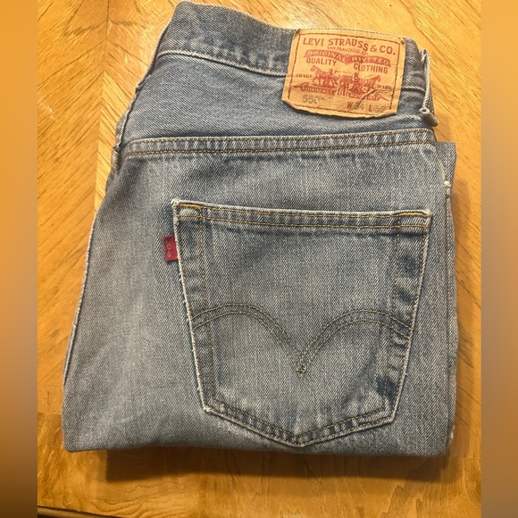 Vintage Mens Distress Levi’s 550 light blue denim 34x32 Relaxed Fit - Picture 2 of 15